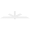 Ekena Millwork Kennewick Architectural Grade PVC Gable Bracket, 108"W x 27"H x 6"D x 6"F, 6/12 Pitch GBP108X27X0606KEN00 - alternate 4